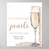 真珠とプロセッコは数ゲームを推測 ポスター (正面)