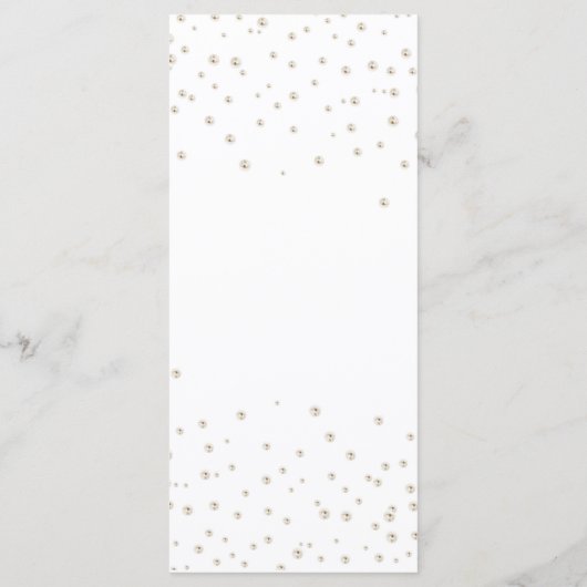 真珠とプロセッコエレガントブライダルブランチ メニュー (裏面)