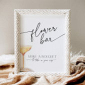 真珠とプロセッコニュートラルフラワーバーの好意 台座サイン