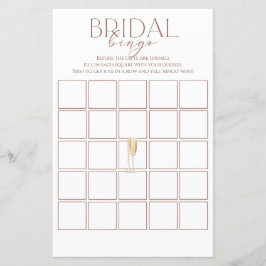 真珠とプロセッコブライダルシャワービンゴゲーム