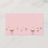 真珠とプロセッコブライダルシャワーqrギフトレジストリ エンクロージャーカード (裏面)