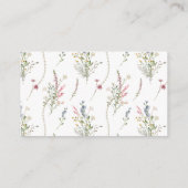 真珠とプロセッコブライダルディスプレイシャワー エンクロージャーカード (裏面)