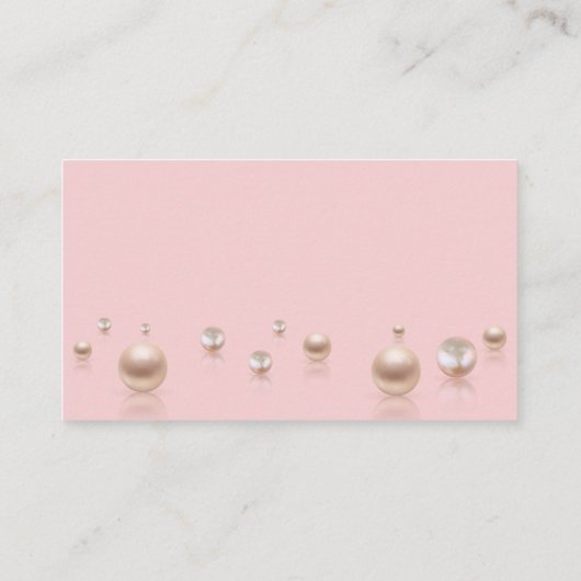 真珠とプロセッコブライダルディスプレイシャワー エンクロージャーカード (裏面)