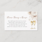 真珠とプロセッコ エンクロージャーカード (正面)