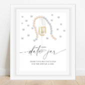 真珠とプロセッコ – 日付の夜のアイディア ポスター