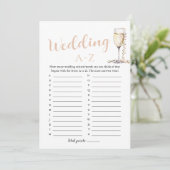 真珠とプロセ結婚スコのA-Zブライダルシャワーゲーム 招待状 (スタンド正面)