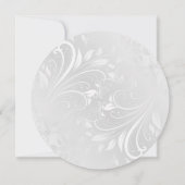 真珠とレースの円 招待状 (裏面)