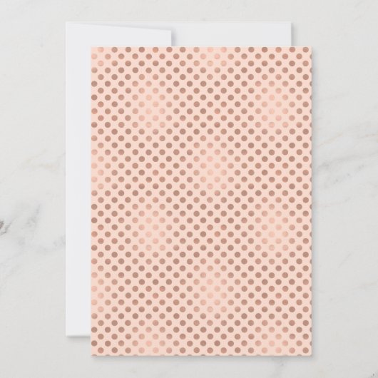 真珠と水玉模様キンセニェラ  招待状 (裏面)