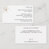 真珠と白のフローラ詳細エンクロージャカード2 エンクロージャーカード (正面/裏面)