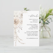 真珠と白のフローラ詳細エンクロージャカード エンクロージャーカード (スタンド正面)