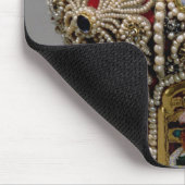 真珠と置かれ、大切な留め釘王冠 マウスパッド (コーナー)