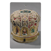 真珠と置かれ、大切な留め釘王冠 ミニクリップボード (裏面)