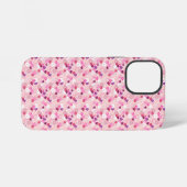 真珠と花とピンク iPhoneケース (裏面横)