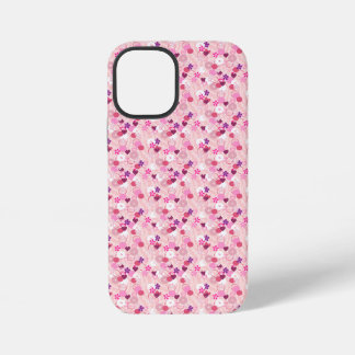 真珠と花とピンク iPhone 12 MINIケース