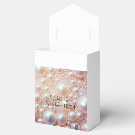 真珠と貝殻のエレガントクラシック フェイバーボックス (オープン)