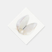 真珠と貝殻 スタンダードカクテルナプキン (角)