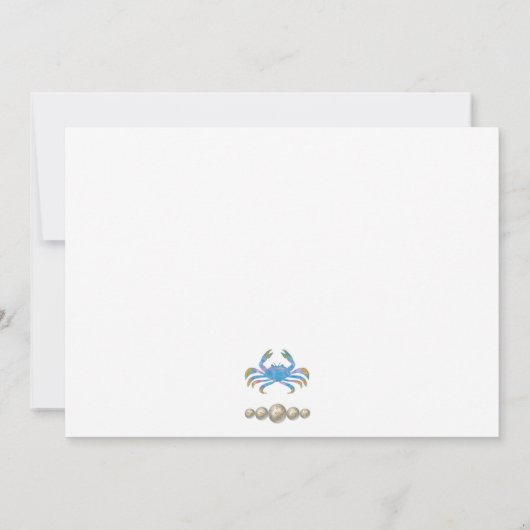 真珠と金ゴールドの宝石癌〔占星術の〕十二宮図標識 ノートカード (裏面)