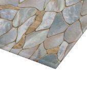 真珠と金ゴールド抽象芸術 カッティングボード (角)