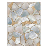 真珠と金ゴールド抽象芸術 テーブルクロス (正面)