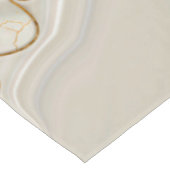 真珠と金ゴールド細胞の抽象芸術の母 ショートテーブルランナー (コーナー)