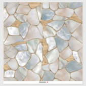 真珠と金ゴールド細胞の抽象芸術の母 シール (シート)