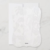 真珠と金ゴールド – 金属性のクリスマスエンジェル・オブ・ジョイ シーズンカード (裏面)