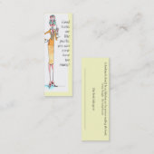 真珠のしおり スキニー名刺 (正面/裏面)