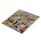 真珠のために潜っているインディアンは「Venationからの93をめっきします タイル (側面)