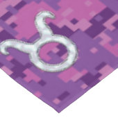 真珠のようなトーラスのシンボルの母デジタル迷彩柄 テーブルクロス (アングル)