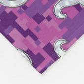 真珠のようなトーラスのシンボルの母デジタル迷彩柄 フリースブランケット (角)