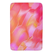 真珠のようなピンクとオレンジの磨かれた岩 バスマット (正面縦)