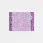 真珠のような癌の〔占星術の〕十二宮図サインオンデジタル迷彩柄 ポストイット (正面)