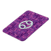 真珠のような癌の〔占星術の〕十二宮図サインオンデジタル迷彩柄 マグネット (左側)