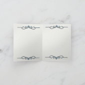 真珠のような青(ノートはありがとう) サンキューカード (内部)