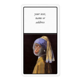 真珠のイヤリングとチャイム ラベル