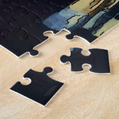 真珠のイヤリングとマスクを持つ女の子 ジグソーパズル (側面)