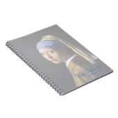 真珠のイヤリングのノートを持つ女の子 ノートブック (右側)