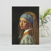 真珠のイヤリングのパロディを持つ女の子 シーズンカード (スタンド正面)