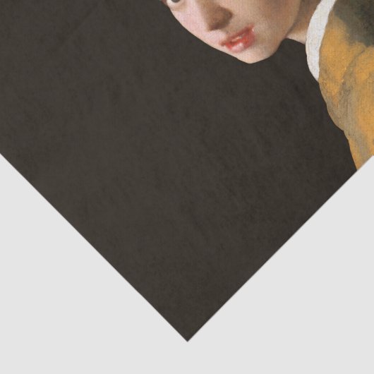 真珠のイヤリングのポートレートの絵画の女の子 薄葉紙 (詳細)