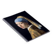 真珠のイヤリングを持つ女の子1665ヨハネス・フェルメール ノートブック (右側)