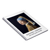 真珠のイヤリングを持つ女の子1665ヨハネス・フェルメール ノートブック (右側)