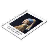 真珠のイヤリングを持つ女の子1665ヨハネス・フェルメール ノートブック (左側)