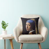 真珠のイヤリングを持つ女の子 クッション (椅子)