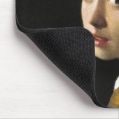 真珠のイヤリングを持つ女の子 マウスパッド (コーナー)