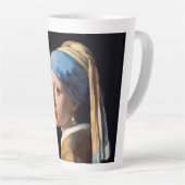 真珠のイヤリングを持つ女の子 – ヨハネス・ヴェルメール カフェラテマグ (右アングル)