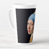 真珠のイヤリングを持つ女の子 – ヨハネス・ヴェルメール カフェラテマグ (左アングル)