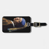 真珠のイヤリングを持つ女の子 ラゲッジタグ (正面横)