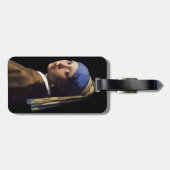 真珠のイヤリングを持つ女の子 ラゲッジタグ (裏面横)