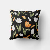 真珠のイヤリングを持つ女の子 – 信仰 – 黄色のフローラ クッション (裏面)