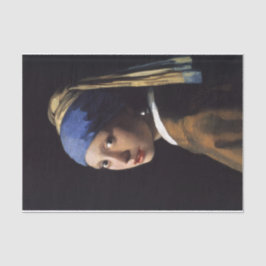 真珠のイヤリングを持つ女の子 薄葉紙